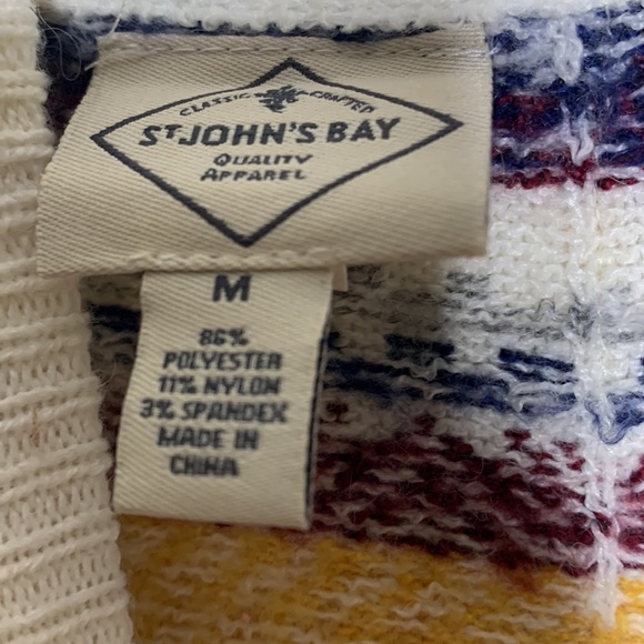 ST John’s Bay | High Neck Button Back Multi Colored Sweater NWT Fall Fashion MED - Picture 10 of 11